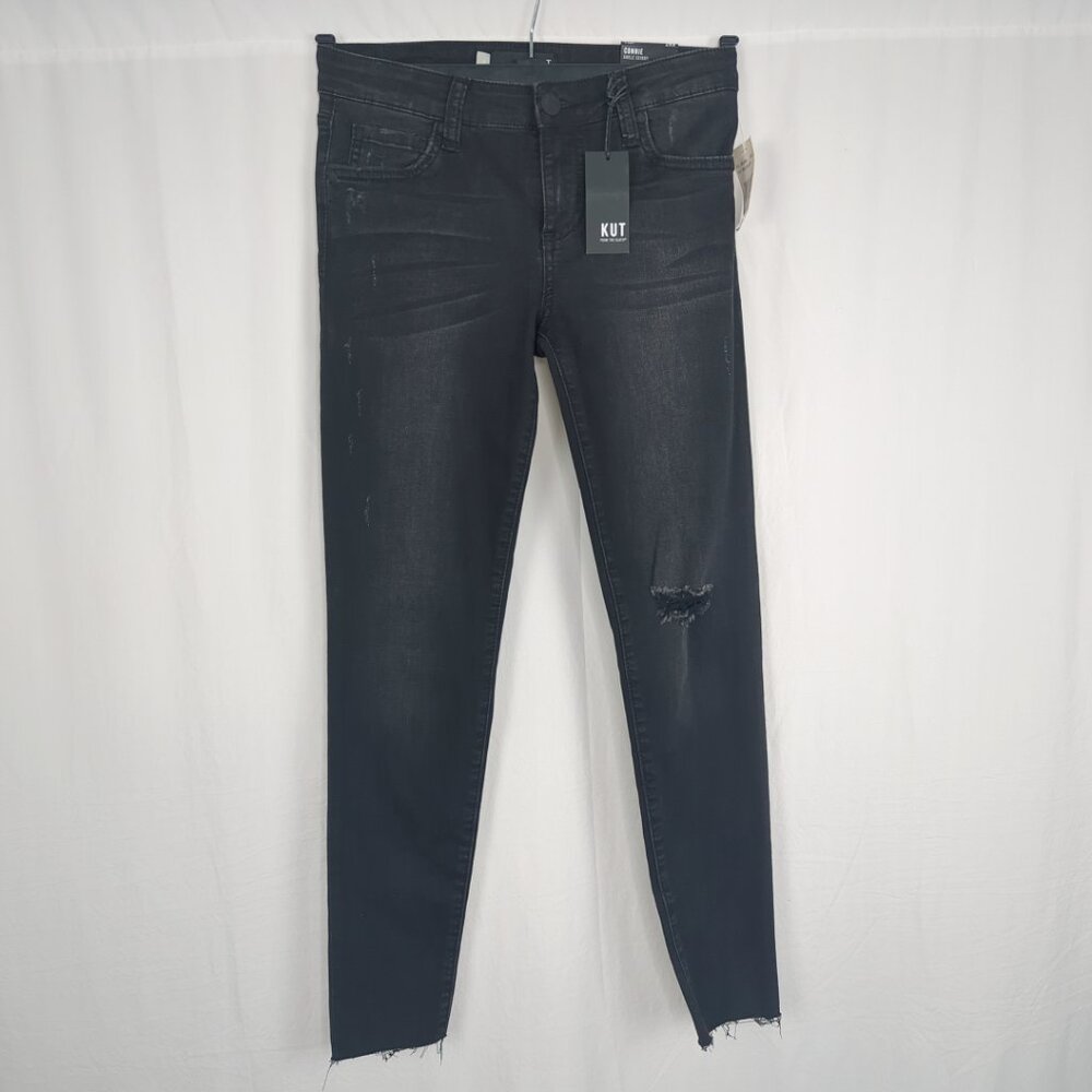 KUT Black Toothpick Jeans 2 Mia Skinny Stretch NWT